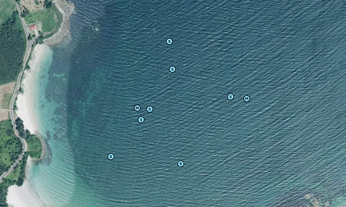 Satelite image of Enseada de Merexo