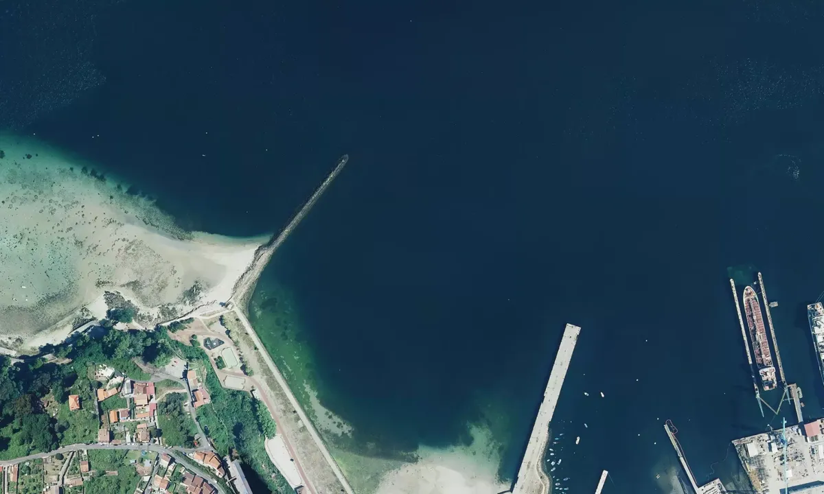 Flyfoto av Enseada de Teis
