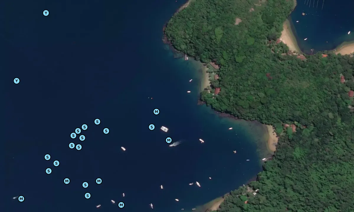 Satelite image of Enseada do Abraao