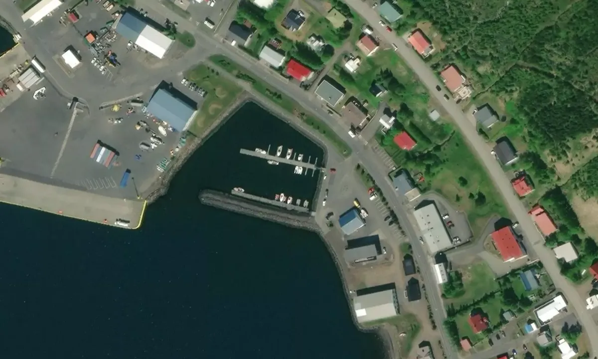 Satelite image of Eskifjarðarhöfn