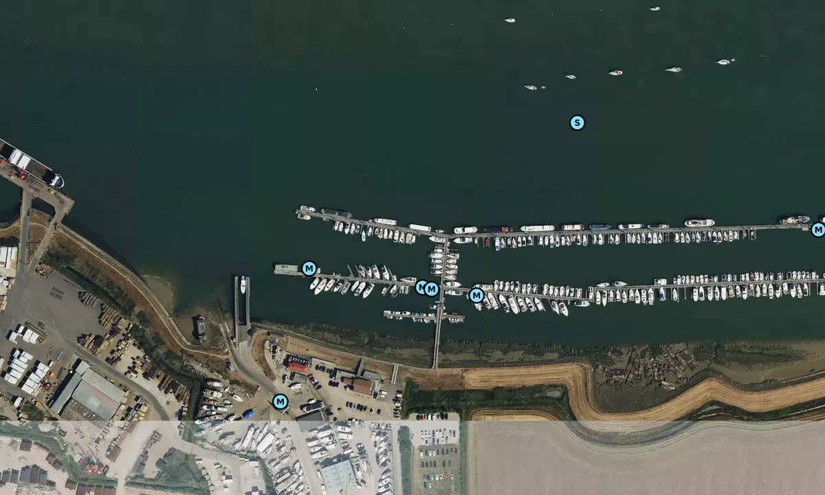 Satelite image of Essex Marina - Rochford