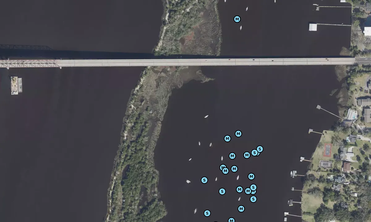 Satelite image of Exchange Island