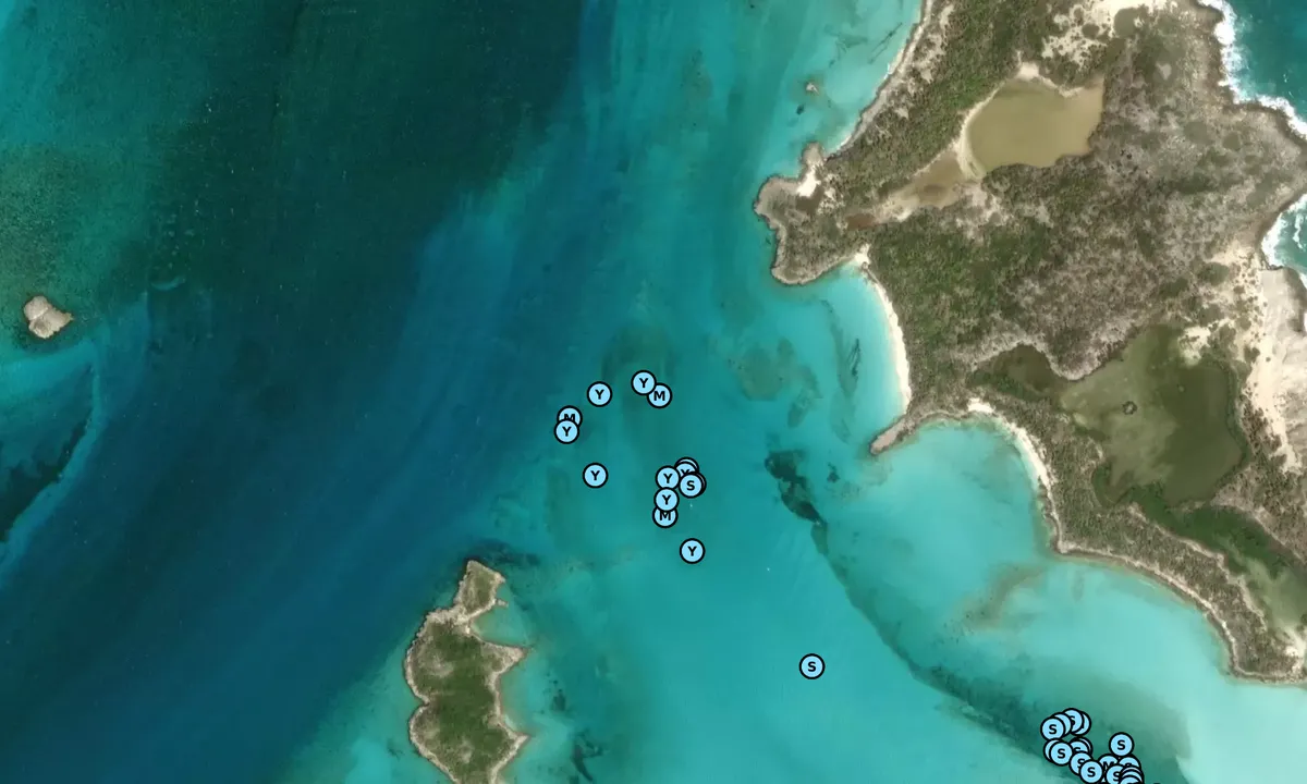 Satelite image of Exuma Cays Land & Sea Park HQ / North Mooring Fiel