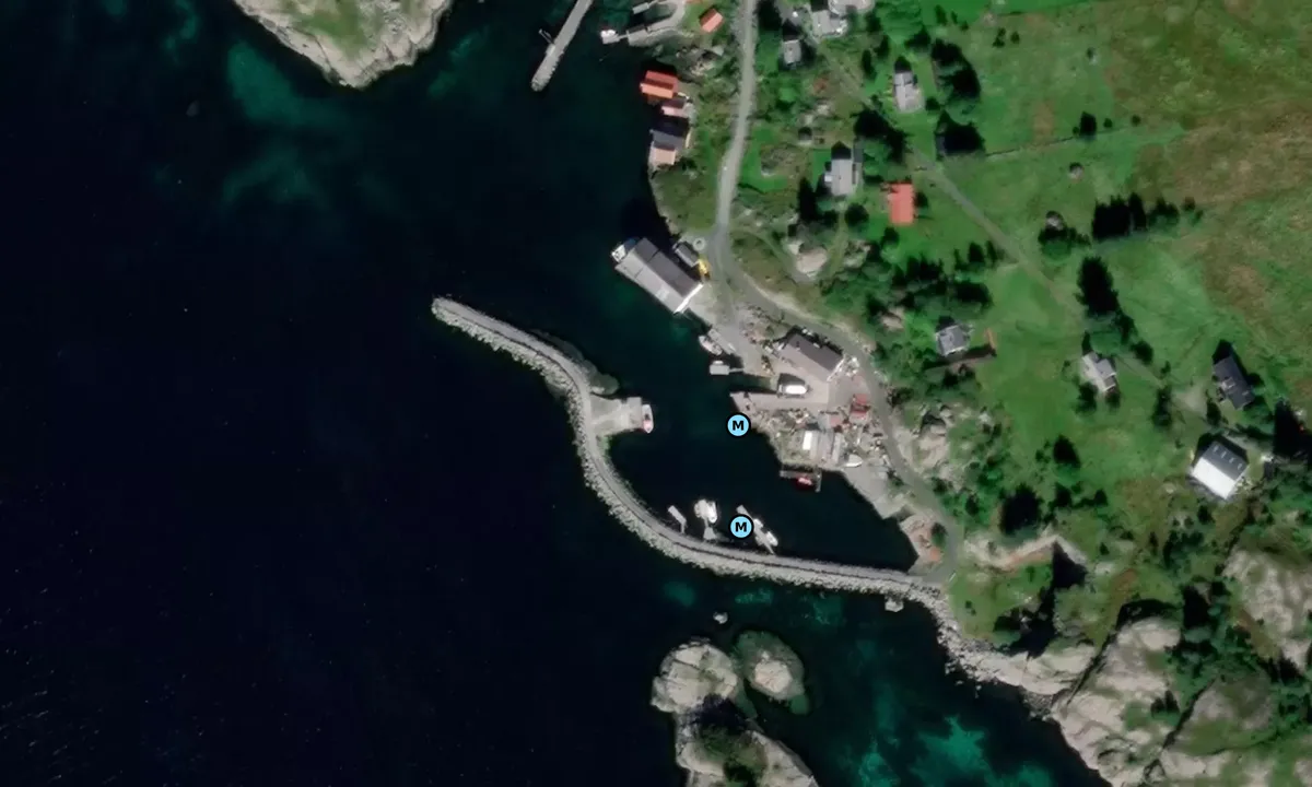 Satelite image of Færøy - Hersvikbygda