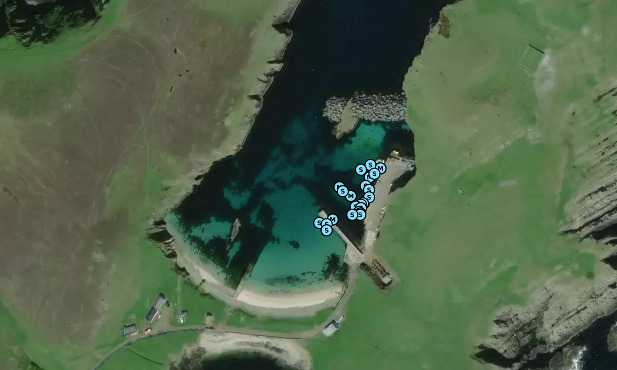 Satelite image of Fair Isle - Shetland