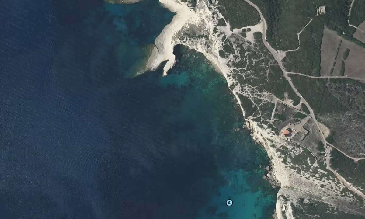 Satelite image of Falaises de Bonifacio