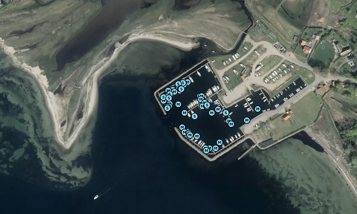 Satelite image of Faldsled Havn
