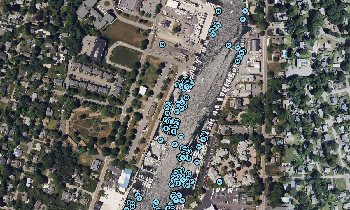 Satelite image of Falmouth Town Marina
