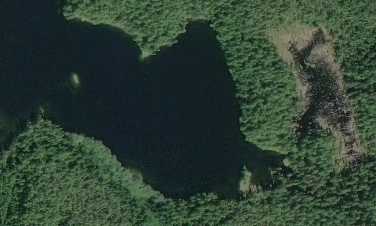 Satelite image of Farrant Island Cove