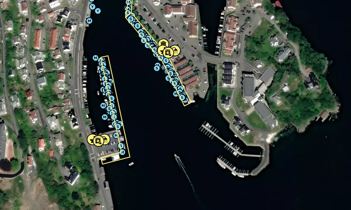 Satelite image of Farsund Gjestehavn - Gåsholmen
