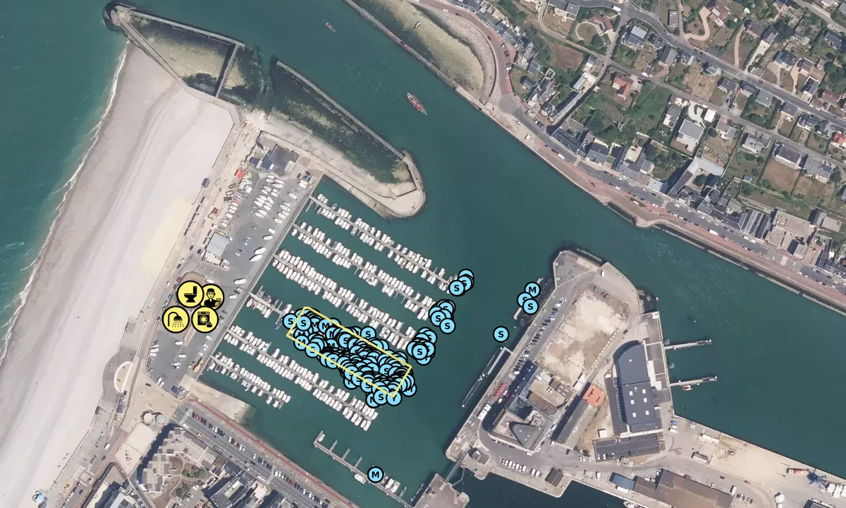 Satelite image of Fecamp Marina