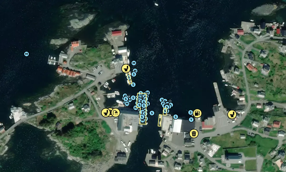 Satelite image of Fedje Havn