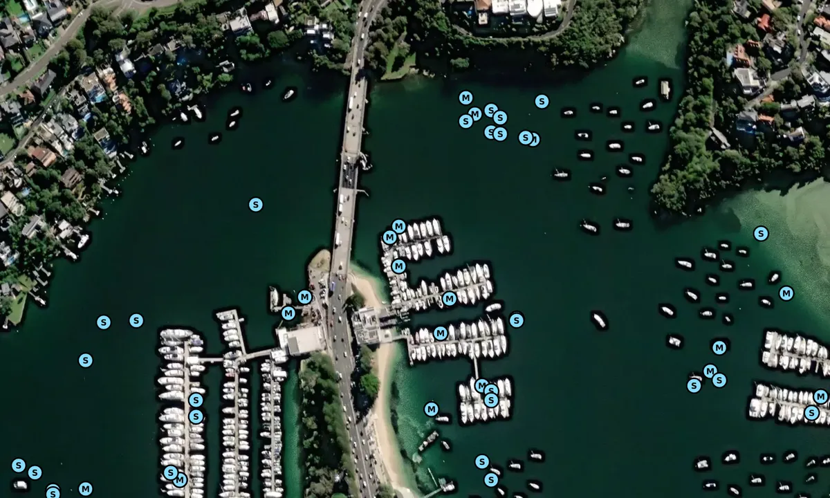 Flyfoto av Fergusons Boatshed Marina