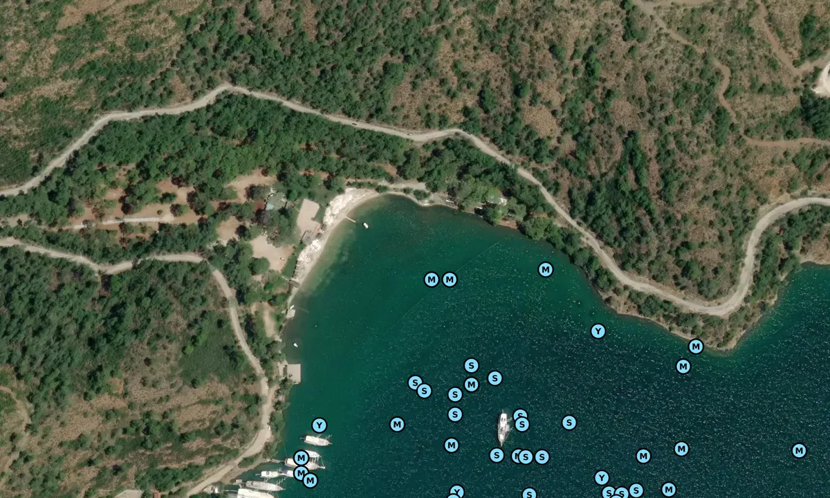 Satelite image of Fethiye Bay