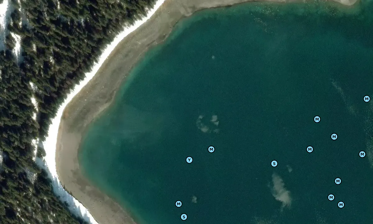 Satelite image of Fingers Bay South Arm Northwest Bight