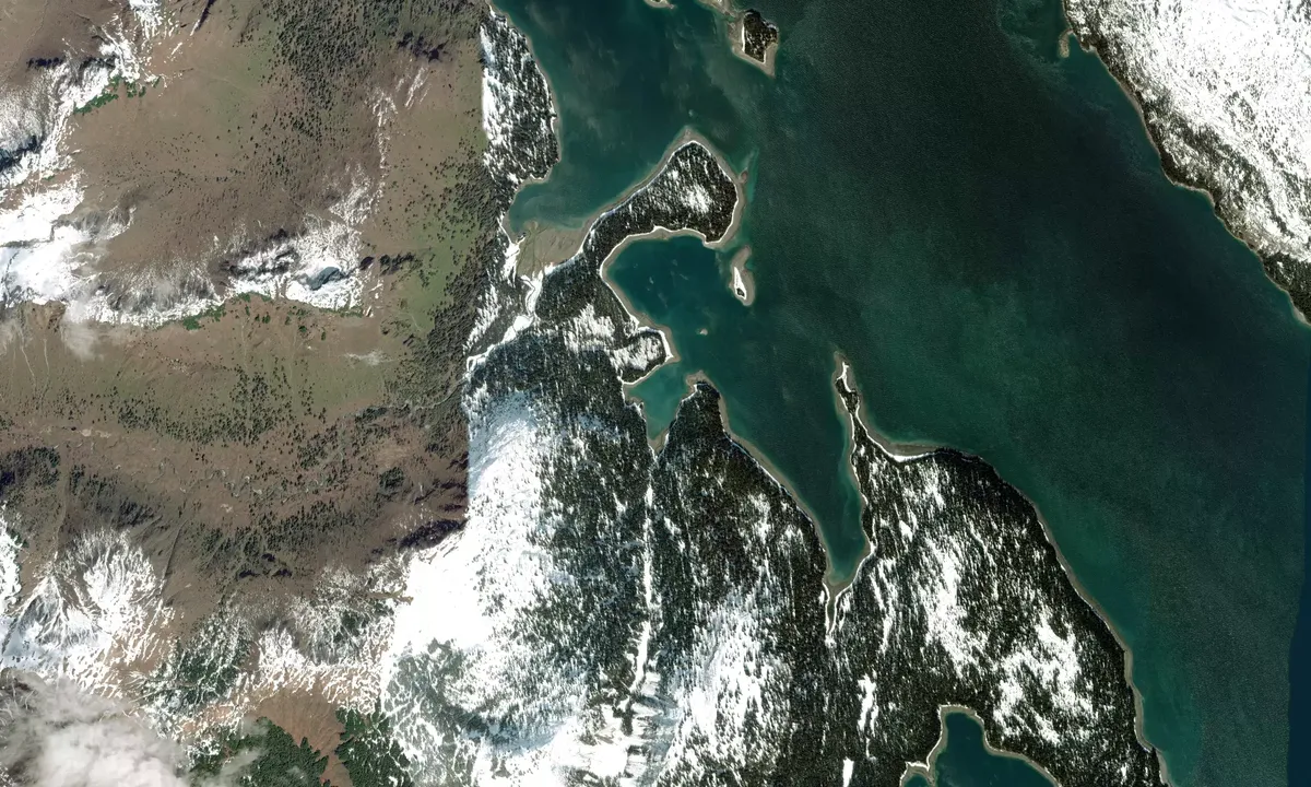 Flyfoto av Fingers Bay South Arm Southwest Bight