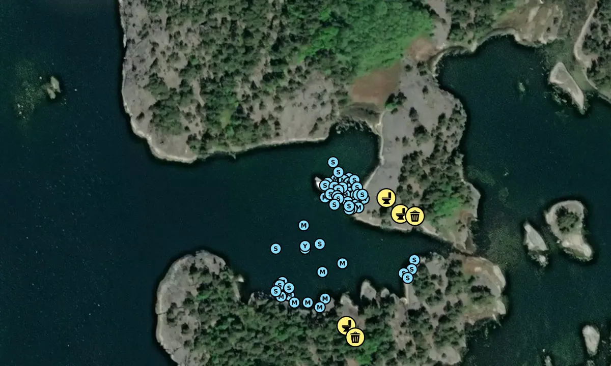 Satelite image of Finnhamn - Söder Långholm Gästhamn