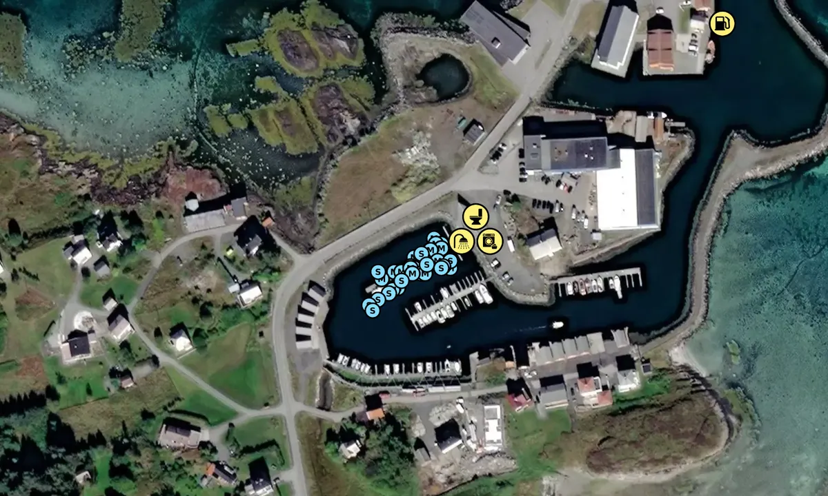 Satelite image of Finnøy Gjestehavn