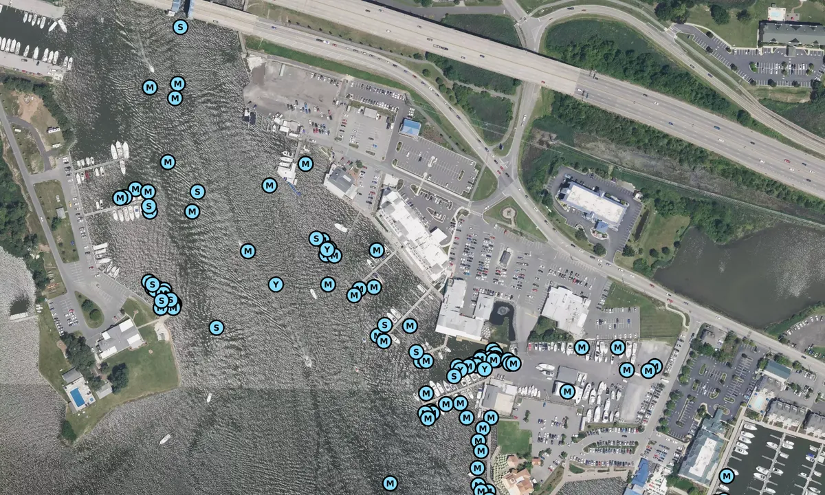 Satelite image of Fisherman's Marina