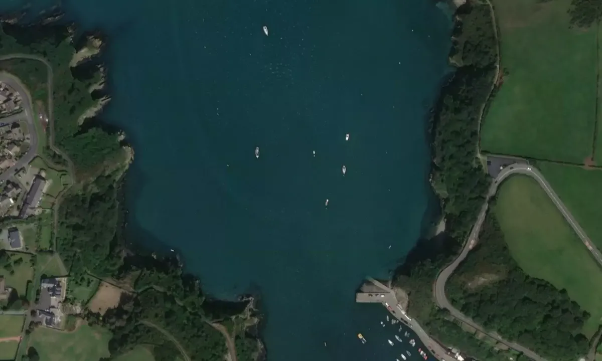 Satelite image of Fishguard Lower Harbour