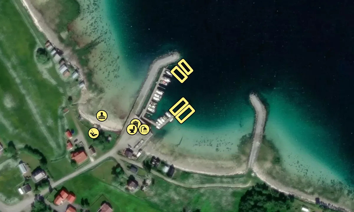 Satelite image of Fjelldal båtforening