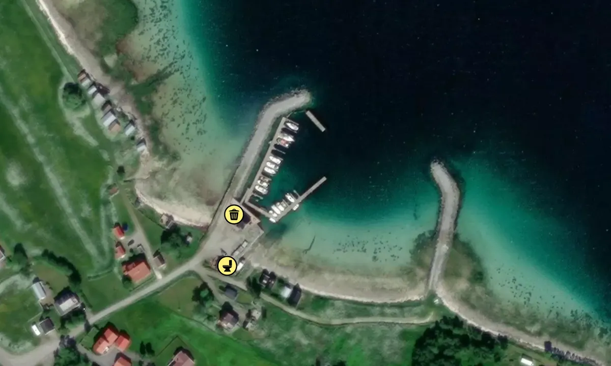 Satelite image of Fjelldal båtforening