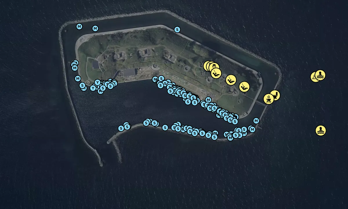 Satelite image of Flakfortet