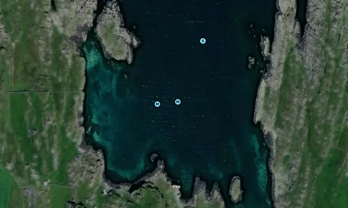 Satelite image of Flatholmgrunnen naturhavn