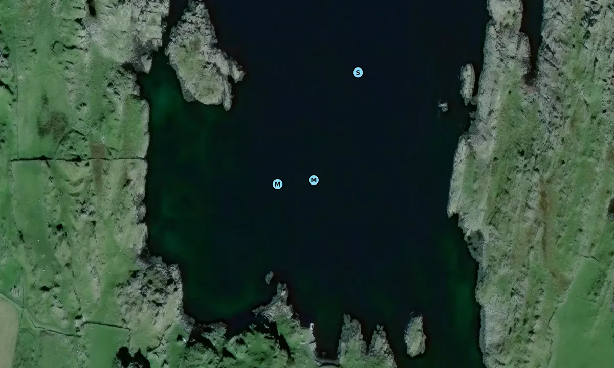 Satelite image of Flatholmgrunnen naturhavn