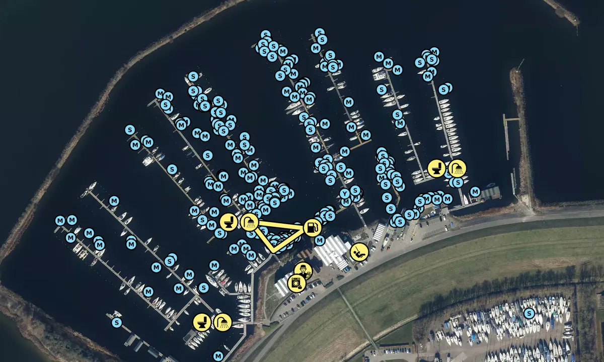 Satelite image of Flevo Marina - Lelystad