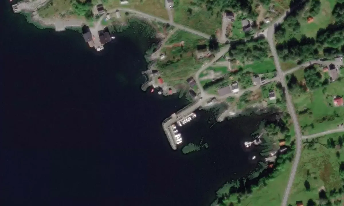 Satelite image of Folkestad Småbåthavn