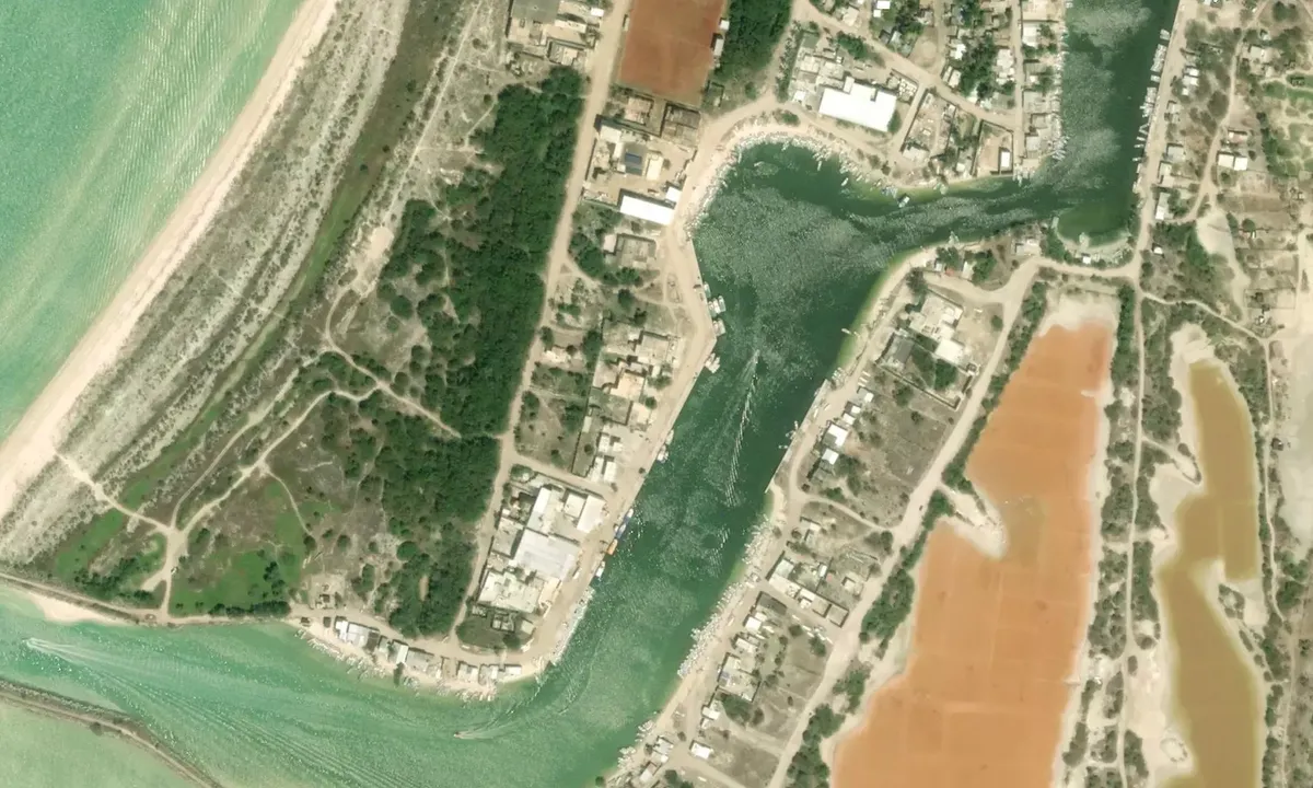 Satelite image of fondeadero