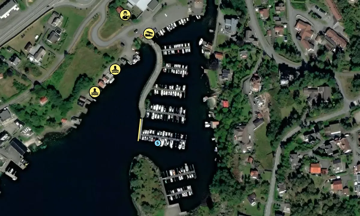 Satelite image of Førre Båtforening - Førresfjorden