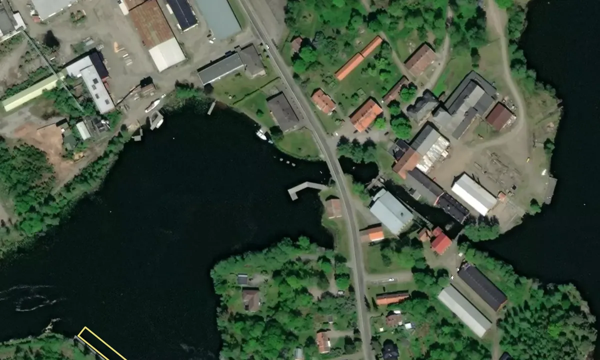 Satelite image of Forsvik verk