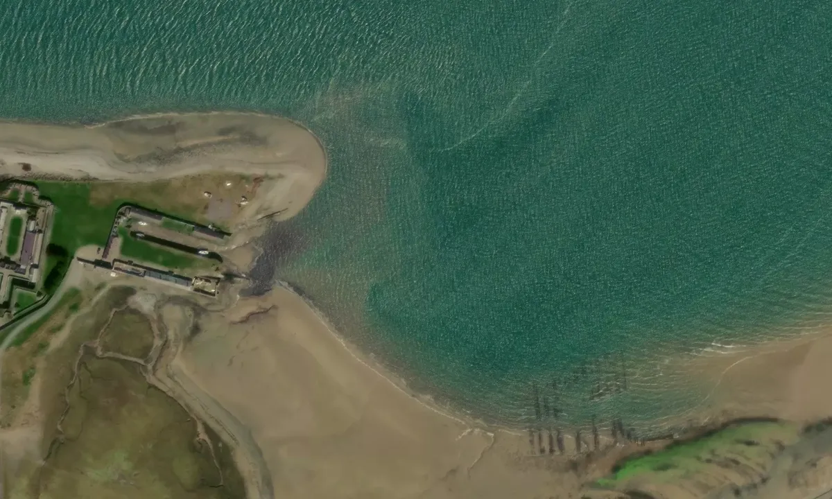 Satelite image of Fort Belan