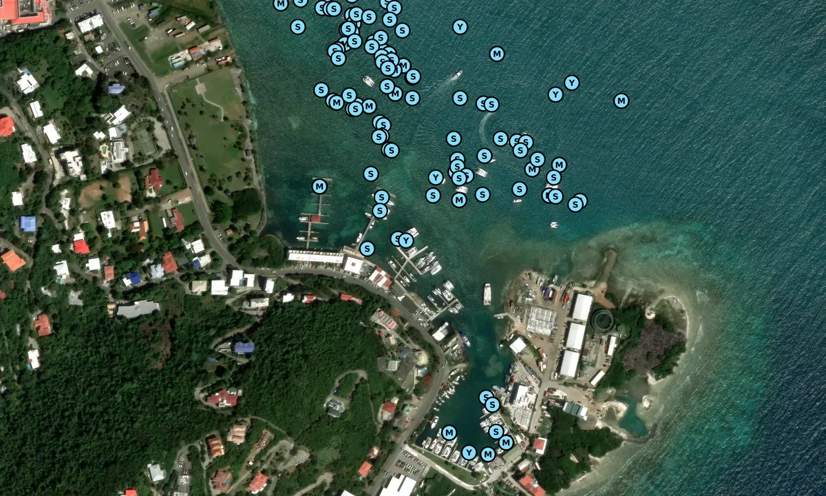 Satelite image of Fort Burt Marina