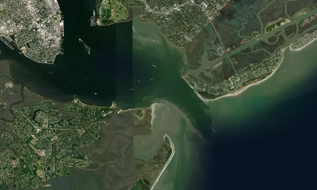 Flyfoto av Fort Sumter