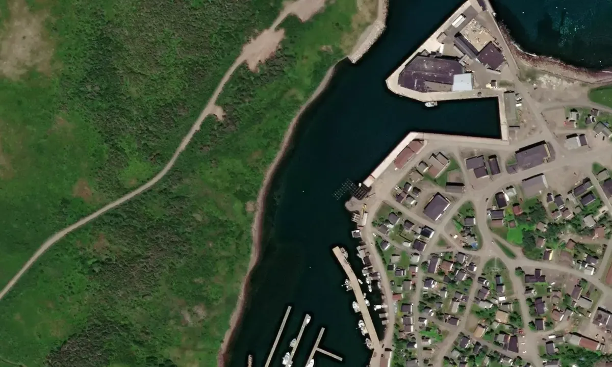 Satelite image of Fortune Harbour