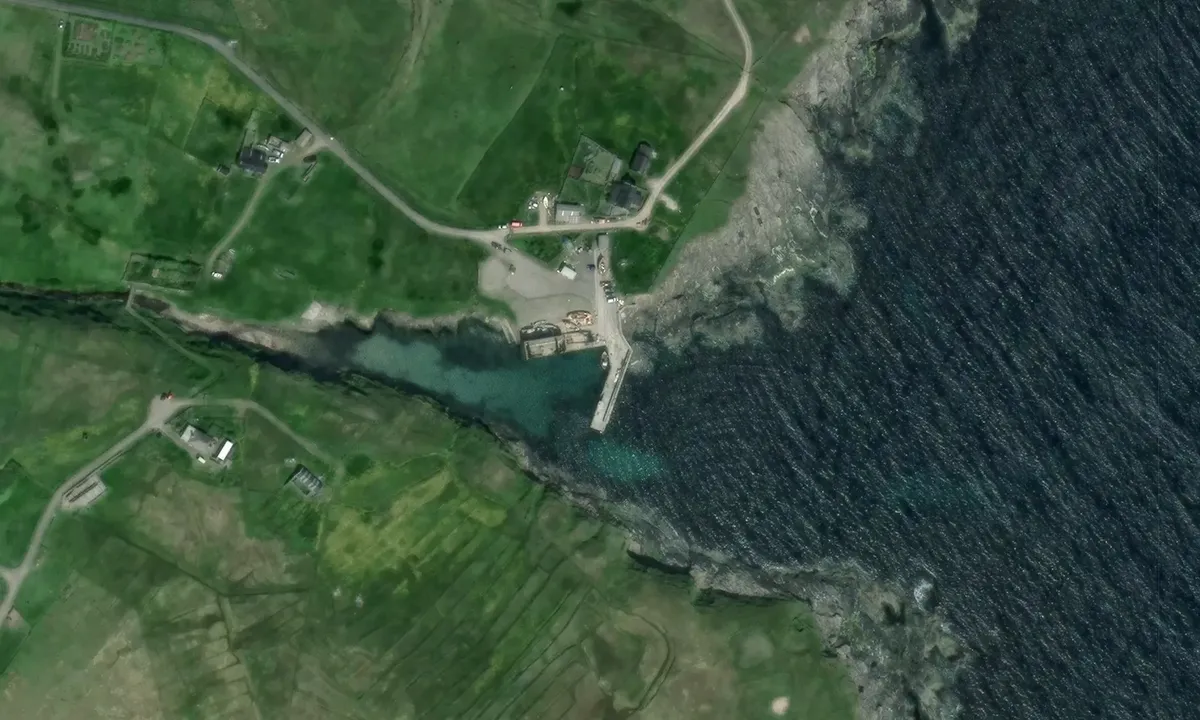 Satelite image of Foula