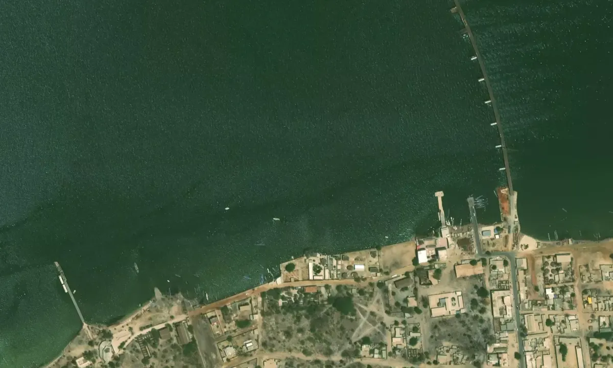 Satelite image of Foundiougne