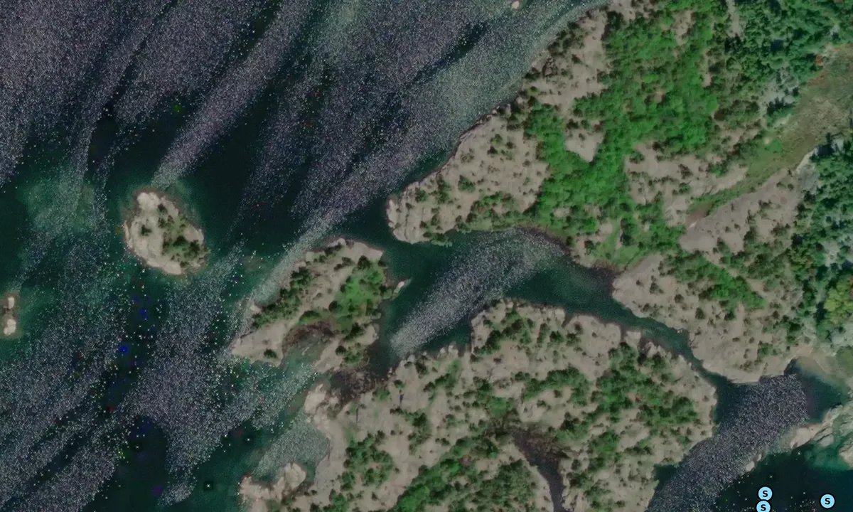 Satelite image of Fox Island - 3