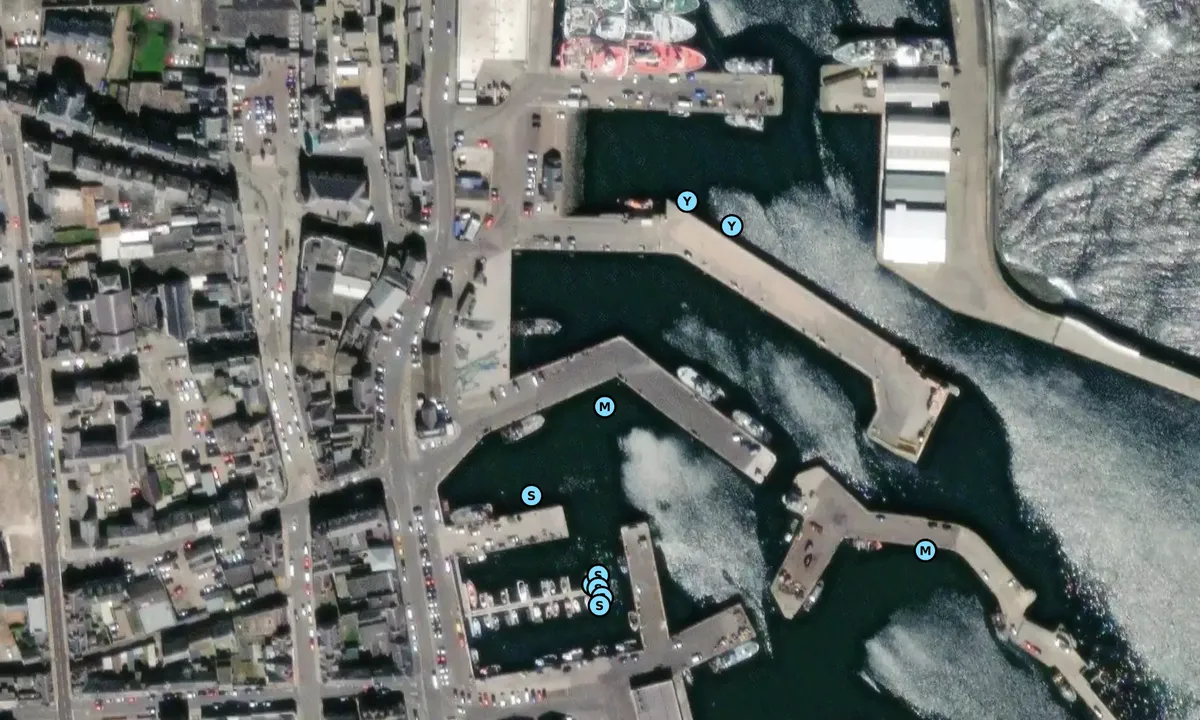 Satelite image of Fraserburgh Harbour