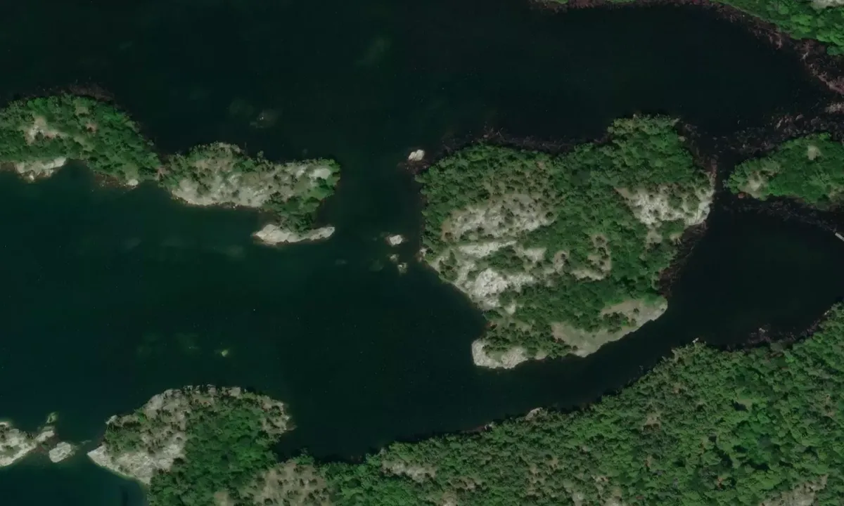 Satelite image of Frazer Bay East