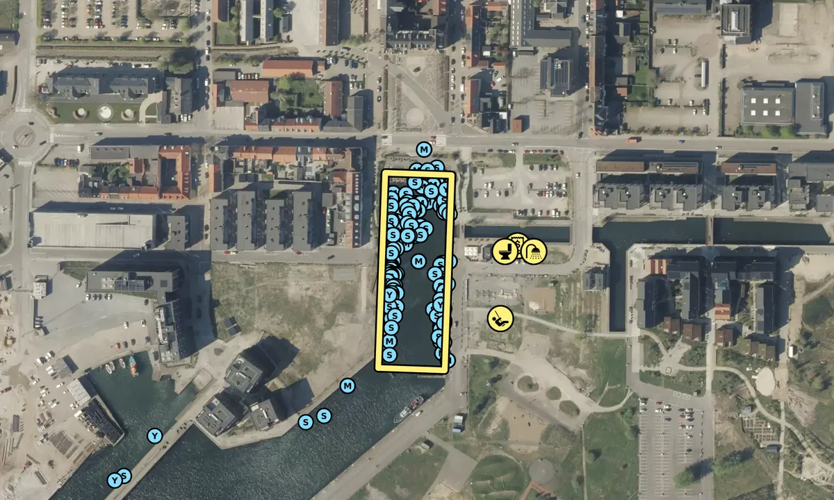 Satelite image of Fredericia - Gammelhavn
