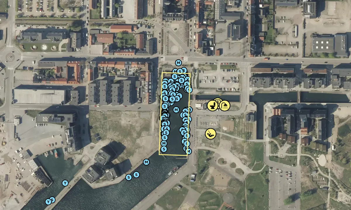 Satelite image of Fredericia - Gammelhavn
