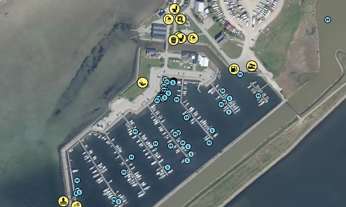 Satelite image of Frederiksværk Havn