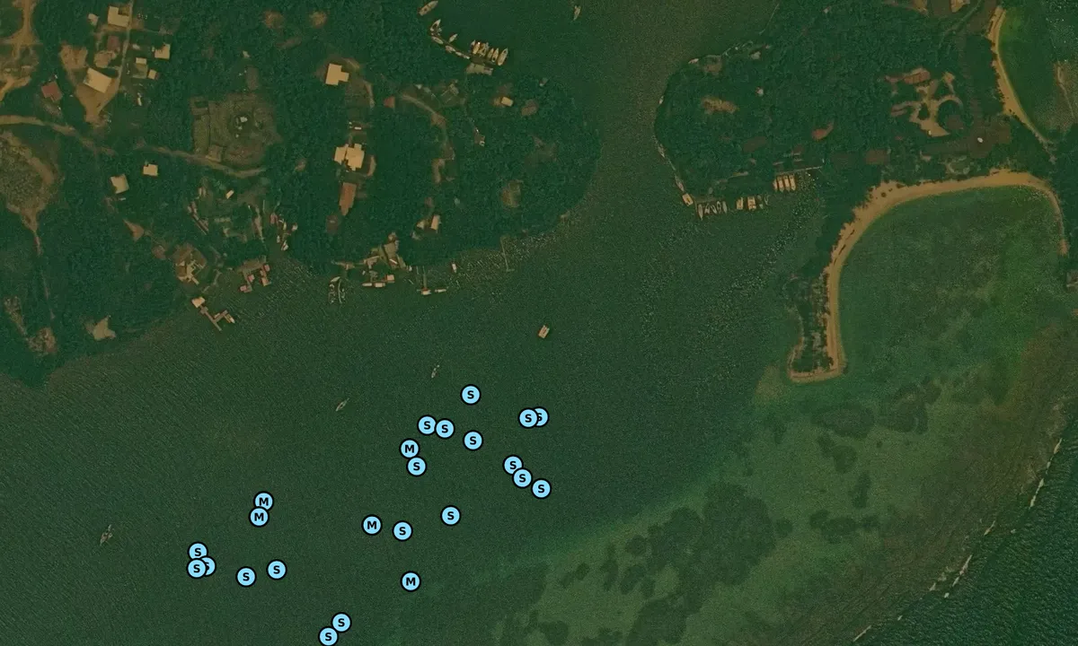 Satelite image of French Cay