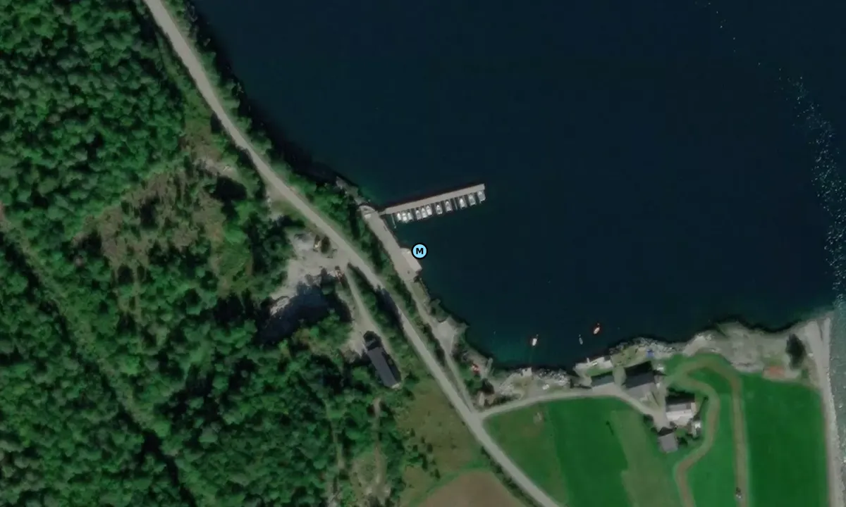 Satelite image of Fresvik Småbåtlag med gjesteplasser