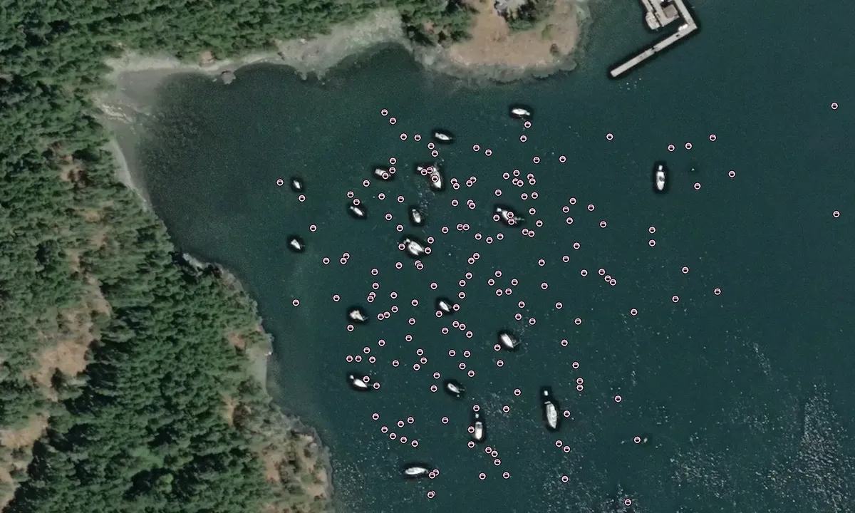 Flyfoto av Friday Harbor