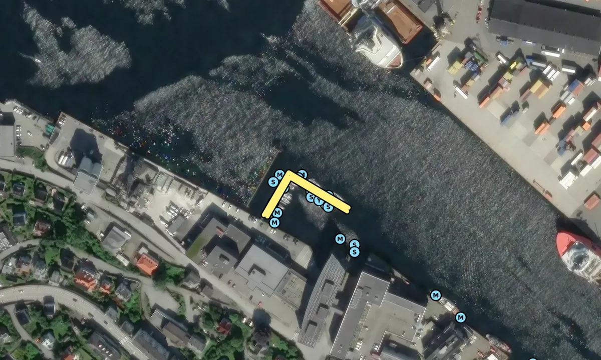 Satelite image of Frydenbø marina
